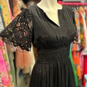 Black Lace Boho Dress